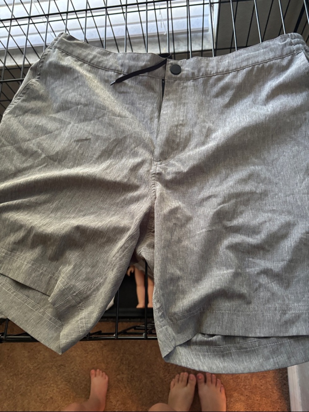 Men's Athletic Heather Gray Performance Shorts